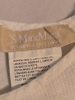 MaxMara Cream Label White Top